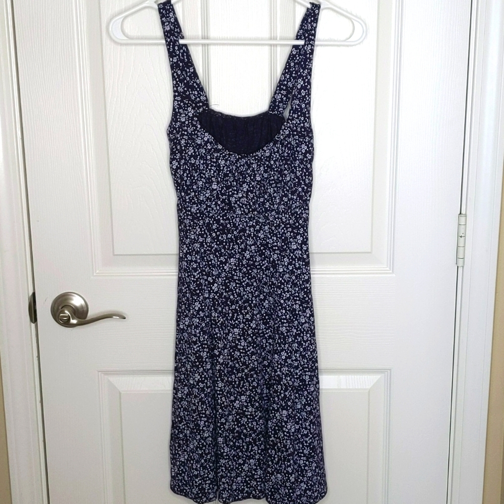 Moda Italia Italian Purple Floral Baby Doll style Dress NWT